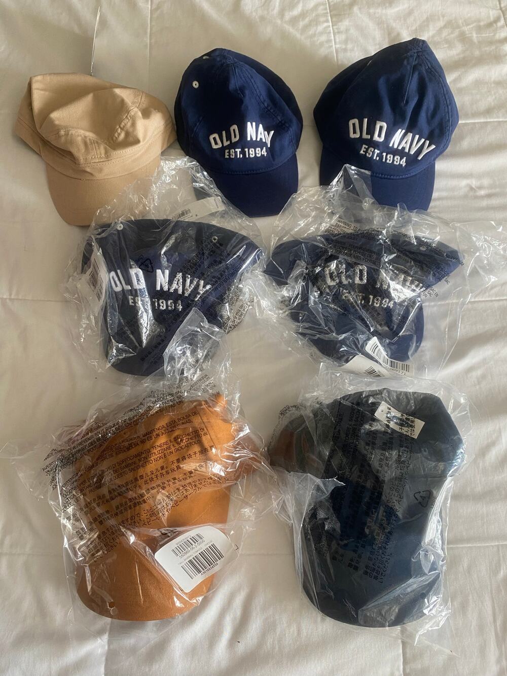 Old Navy Toddler, Kids and Adult Baseball Caps Bundle NEW